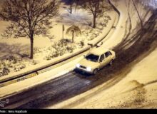 برف و باران در جاده‌های ۱۴ استان