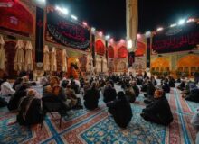 ذکر شهادت حضرت زهرا(س) در حرم امام علی (ع)