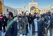 زیارت گروهی متسابقین قرآنی در حرم امام رضا(ع)