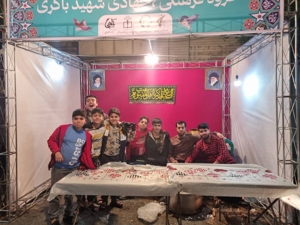 برپایی موکب نیمه شعبان در دزفول توسط گروه جهادی شهید باکری