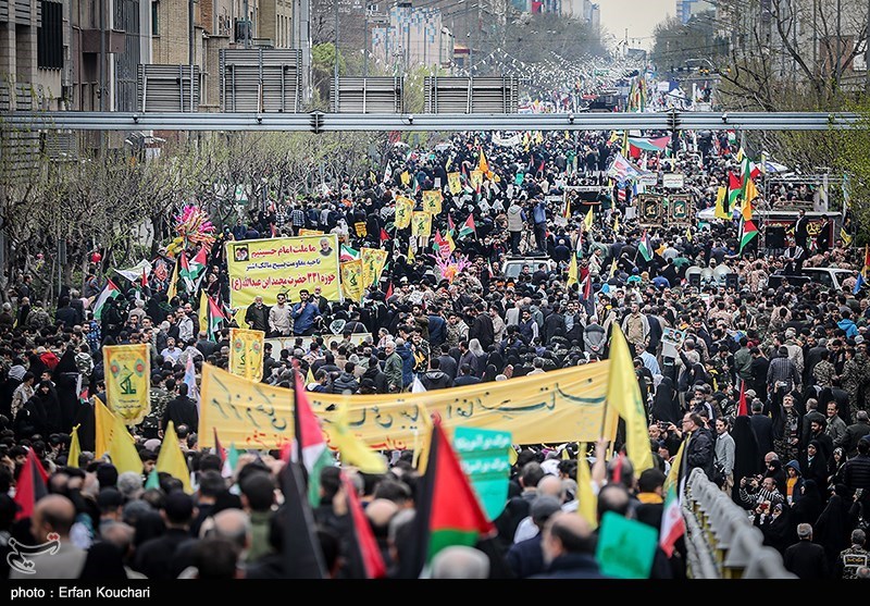 شکوه حضور در باعزت‌ترین راهپیمایی‌ روز قدس/همه ایران آمدند